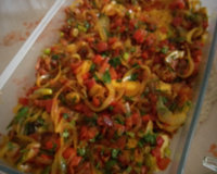 Filé de tilápia ao molho dendê