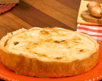Quiche de Cebola e Queijo Gruyère