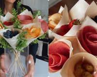 É pra comer: buquê de acepipes é a ideia mais original pra enfeitar a mesa que você vai ver hoje