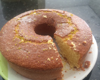 Bolo de fubá com laranja fofinho