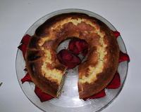 Bolo de Pétalas de Rosas