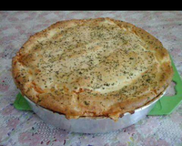 Torta de frango com requeijão