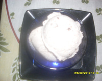 Sorvete caseiro de flocos de Simone