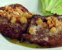 Coração do alcatra com alho