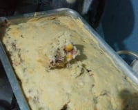 Torta de carne seca desfiada