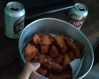 Delícia de frango ao molho âmbar (petisco)