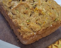 Pão integral de abobrinha com cenoura