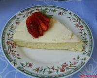 Bolo mousse de baunilia