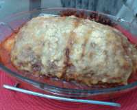 Rocambole de carne moída