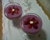 Gelatina com creme de coco