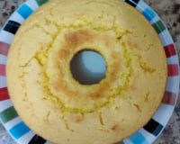 Bolo de fubá com milho cremoso de liquidificador