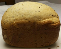 Pão de aveia com semente de linhaça