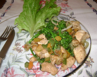 Frango com brócolis