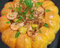 Bobó de camarão na moranga