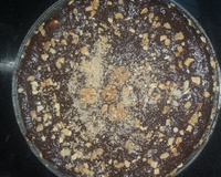 Bolo de banana com cacau, aveia e castanhas