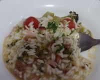 Risoto de bacon da Gil