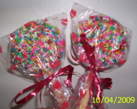 Pirulitos de biscoito