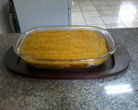 Escondidinho de abóbora com carne de sol