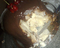 Panetone de chocolate gelado