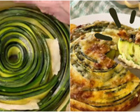 A melhor ideia low carb que você vai ver hoje: torta de abobrinha em caracol, uma receita simples e diferente