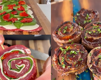 Olha que ideia legal e diferente para fazer no churrasco: carne recheada fácil, rápida e muito deliciosa