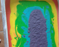 Bolo arco-íris