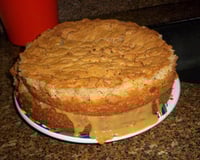 Bolo de canela com doce de leite