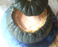 Bobó de frango na moranga