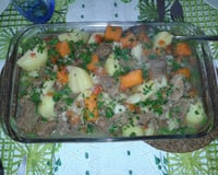 Carne de panela com legumes