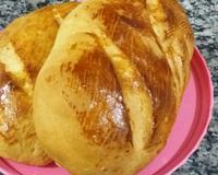 Pão caseiro simples (pão sovado)