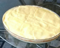 Batata recheada em travessa