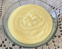 Sagu com creme inglês