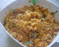 Farofa simples de cuscuz