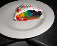 Bolo arco-íris