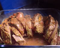 Carne recheada na pressão