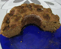 Bolo integral light de banana e maçã