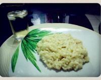 Risoto de queijo brie e pêra