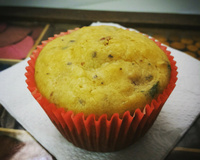 Muffins de bacon e parmesão