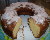 Bolo de fubá com gengibre