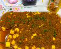 Nhoque com carne moída