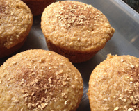 Muffins de aveia, canela e maçã