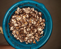 Pipoca doce de chocolate