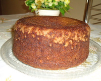 Bolo de banana com canela