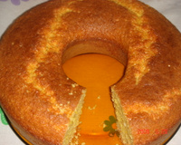 Bolo de laranja com casca