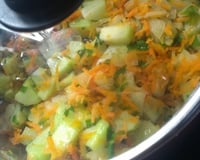 Refogado de Cenoura e Chuchu