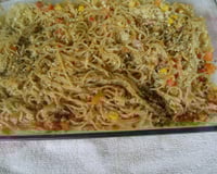 Macarrão ao forno com bacon e mussarela