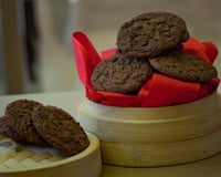 Cookies de chocolate e nozes