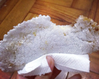 Tapioca de carne e queijo