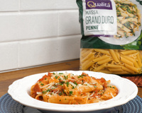 Penne ao molho de calabresa