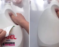 Eu não sabia disso, mas se reutilizarmos a embalagem vazia do amaciante, podemos fazer essa cesta organizadora para casa